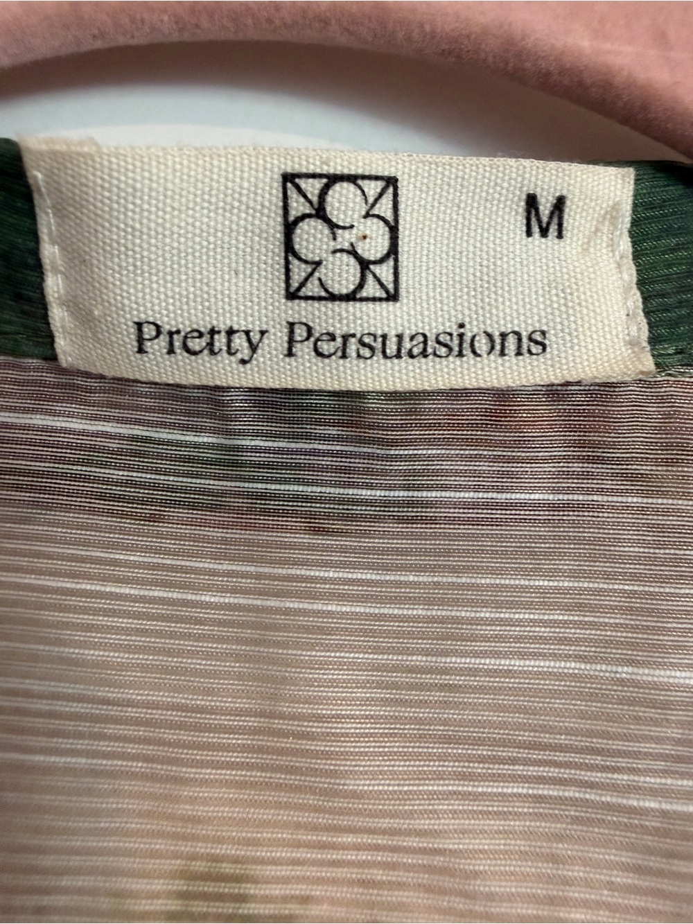 Pretty Persuasions Green and Blush Floral Midi Shirt Dress - Belt not included - Picture 4 of 4
